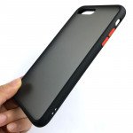 Wholesale iPhone 8 Plus / 7 / 6S / 6 Plus Slim Matte Hybrid Bumper Case (Black Black)